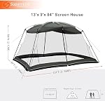 Screen House 13x9 Ft Canopy Tent Sun Shade Shelter Perfect for Outdoor Activities, Shale Gray