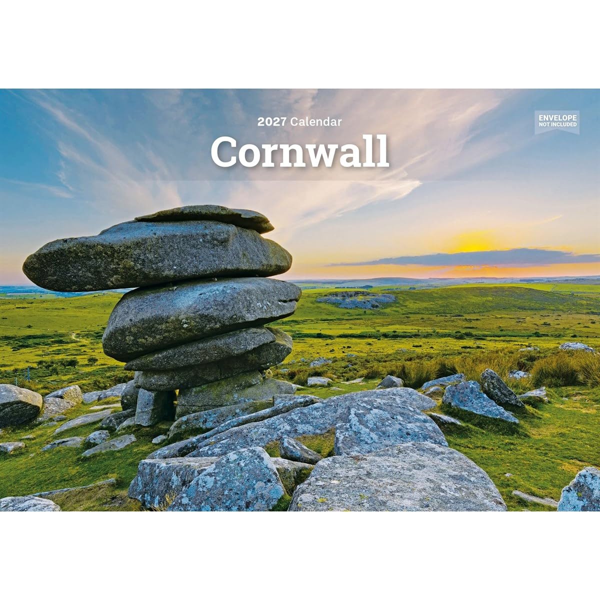 Cornwall A5 Calendar 2027, Wall Calendars, Month To View, Travel, Gift