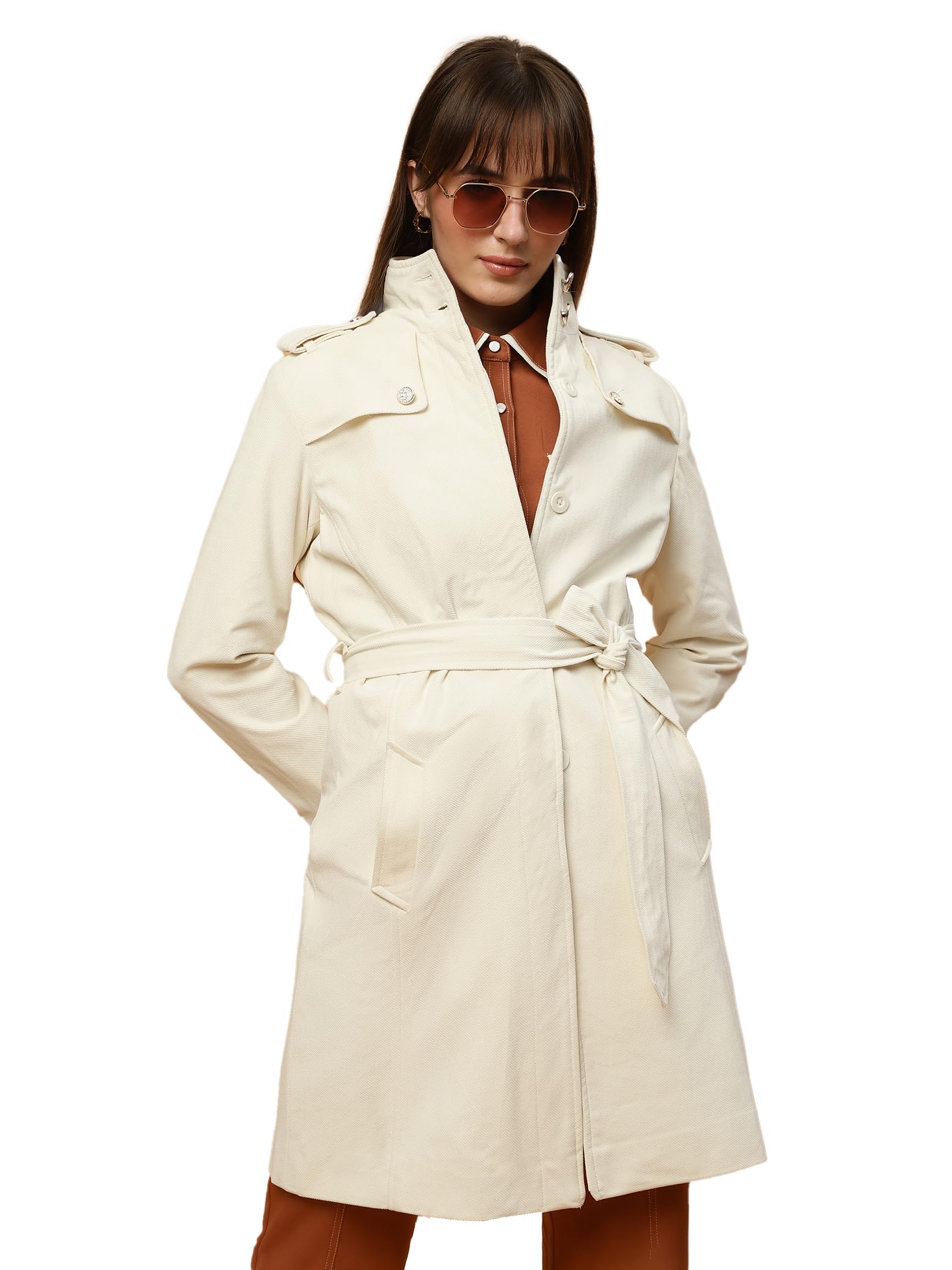 beatnik Shawl Collar Full Sleeve Off White Womens Blazers-picture-36
