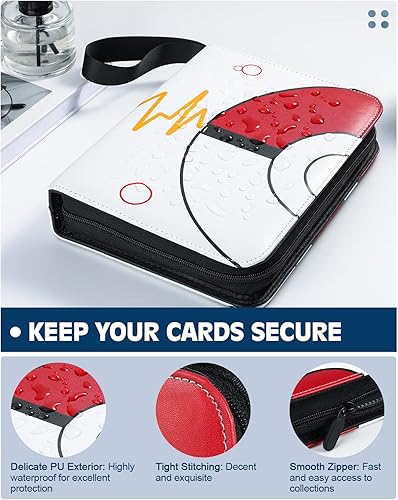 Miniatura 2 de TiMOVO Carpeta de tarjetas para tarjetas de juego colección de tarjetas de intercambio carpeta de álbum con 4 páginas de bolsillo con capacidad para