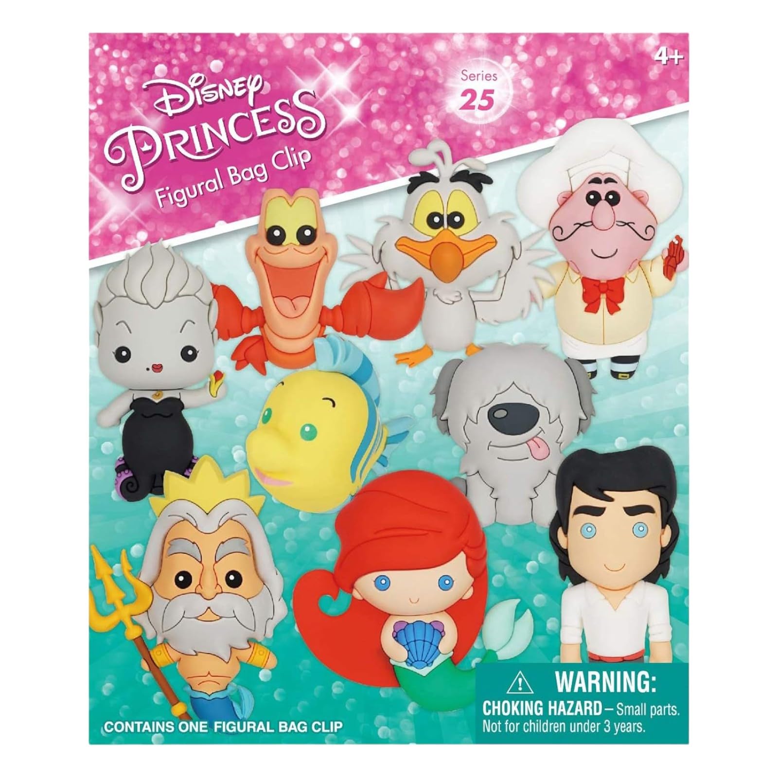 The Little Mermaid 3D Foam Bag Clip in Blind Bag
