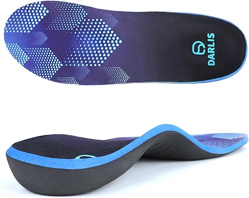Miniatura 9 de DARLIS Plantillas resistentes para aliviar el dolor, más de 220 libras de fascitis plantar, insertos de soporte de arco para arco alto, pies planos,