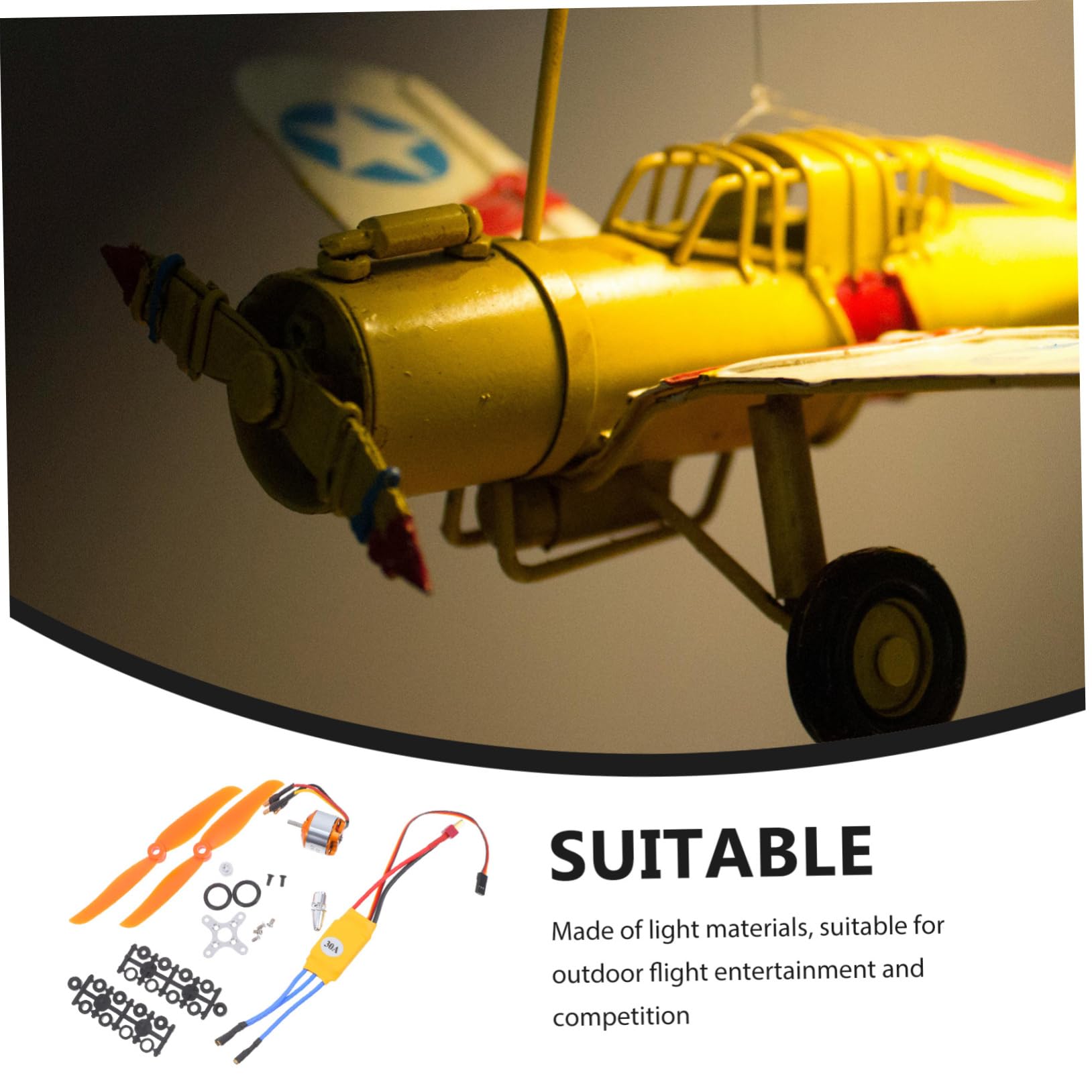 Motor De RC Sin Escobillas Motor Eléctrico para Avión y Helicóptero De para Largos Tiempos De