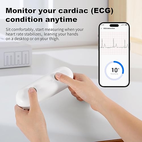 Miniatura 2 de Monitor portátil de ECG  Registre y almacene señales de ECG de una sola derivación  Monitorear y mostrar la frecuencia cardíaca para uso en el