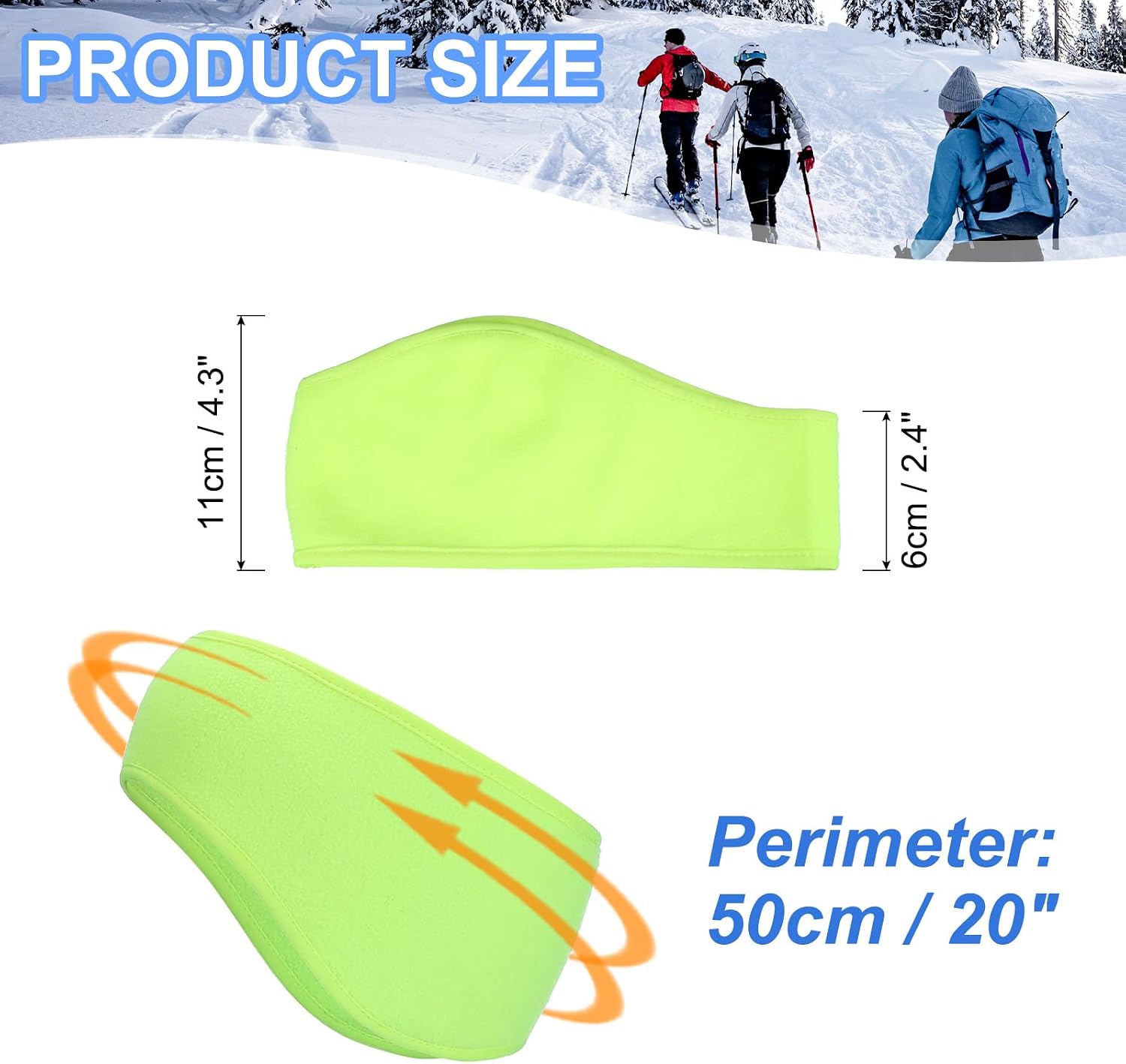 PATIKIL Ear Warmer Headband, Ear Warmer Winter Stretchy Running Sweatband Outdoor Essential for Running Jogging