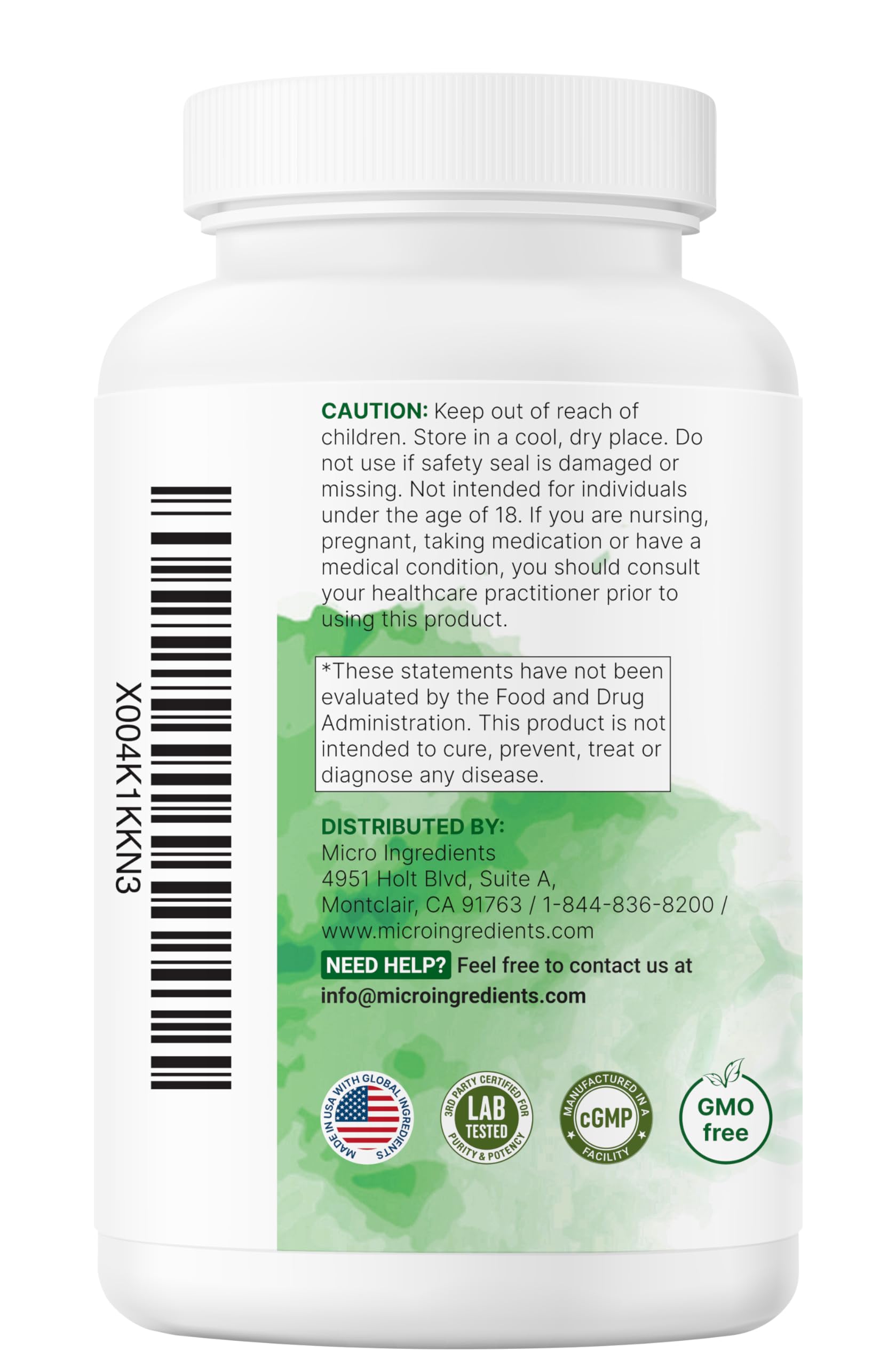 Micro Ingredients Probiotics 200 Billion CFU, 120 Veggie Capsules | Mega Probiotics for Men & Women | 40 Strains with Prebiotics, Postbiotics & Digestive Enzymes | Gut, Immune & Digestive Health — Amazon image 7