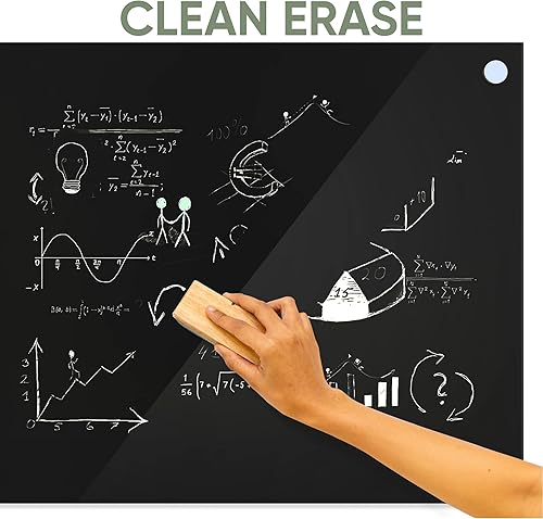 Miniatura 5 de Se envía al día siguiente, fabricado en Estados Unidos, pizarra acrílica de borrado en seco, no magnética, pizarra blanca colgante sin marco,