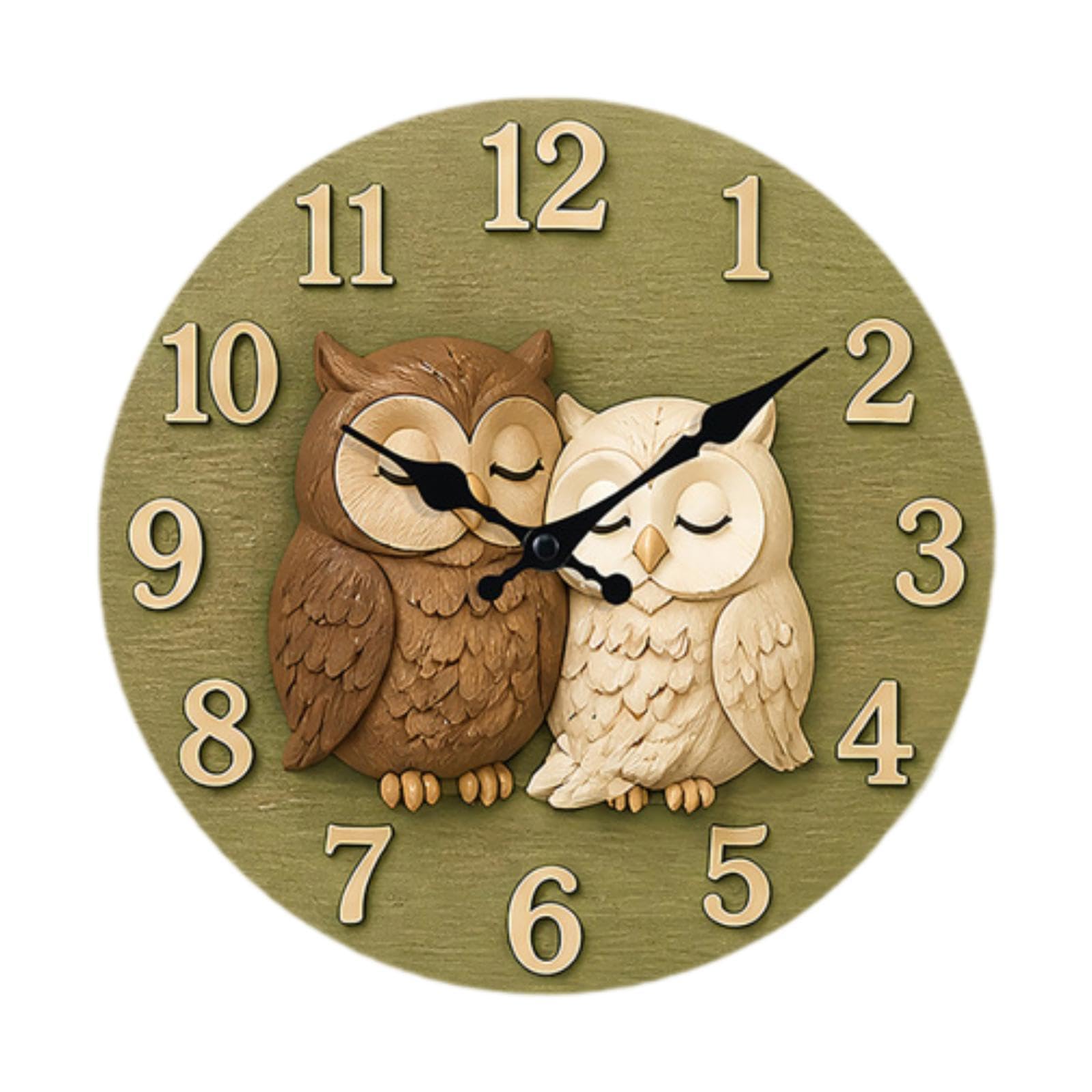 Horloge murale hibou 30 cm, idée cadeau originale pour vos fêtes