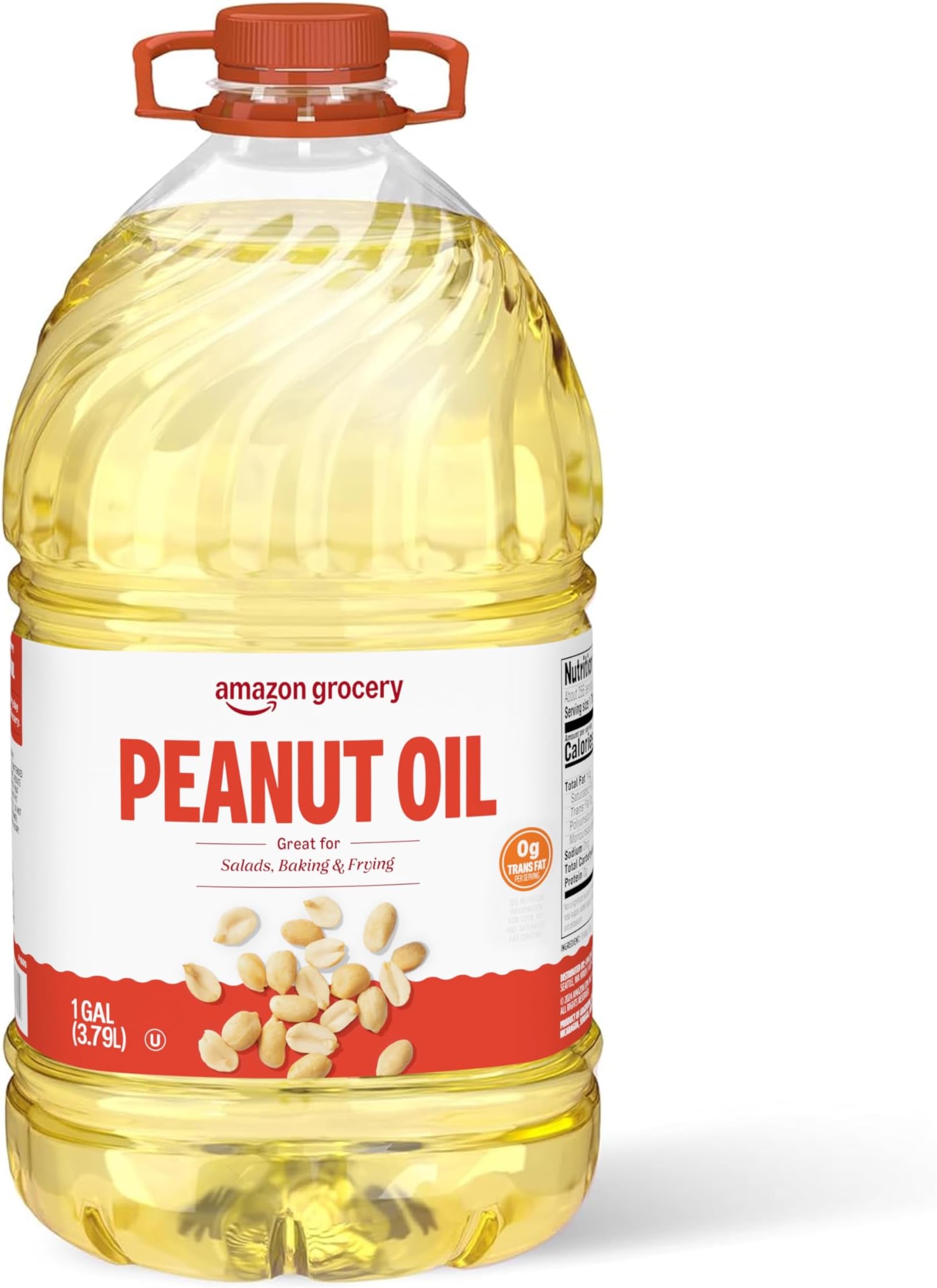 Amazon Grocery, Peanut Oil, 128 Fl Oz