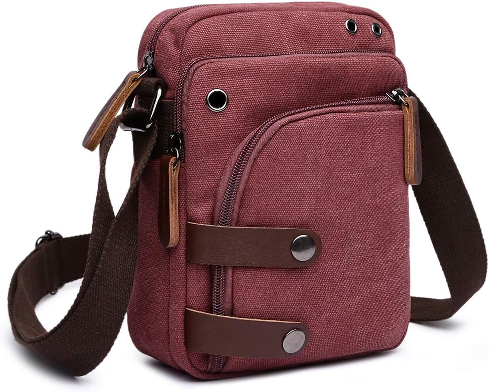 CollsantsMini Crossbody Bags for Women and Men - Small Purses and Handbags - Travel Bag - Canvas Shoulder Purse