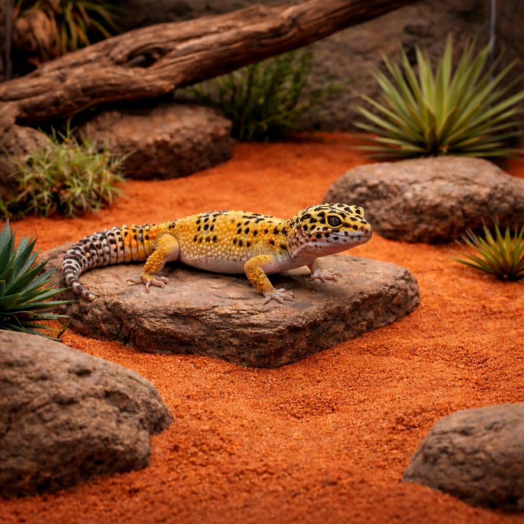 Happet Terrariensand Rot 1kg Natursand für Wüstenreptilien & Wirbellose Tiere Sauber & Sicher, Ideal zum Graben & Naturverhalten, Bodengrund für Terrarium Geckos & Bartagamen, Natursubstrat Rot