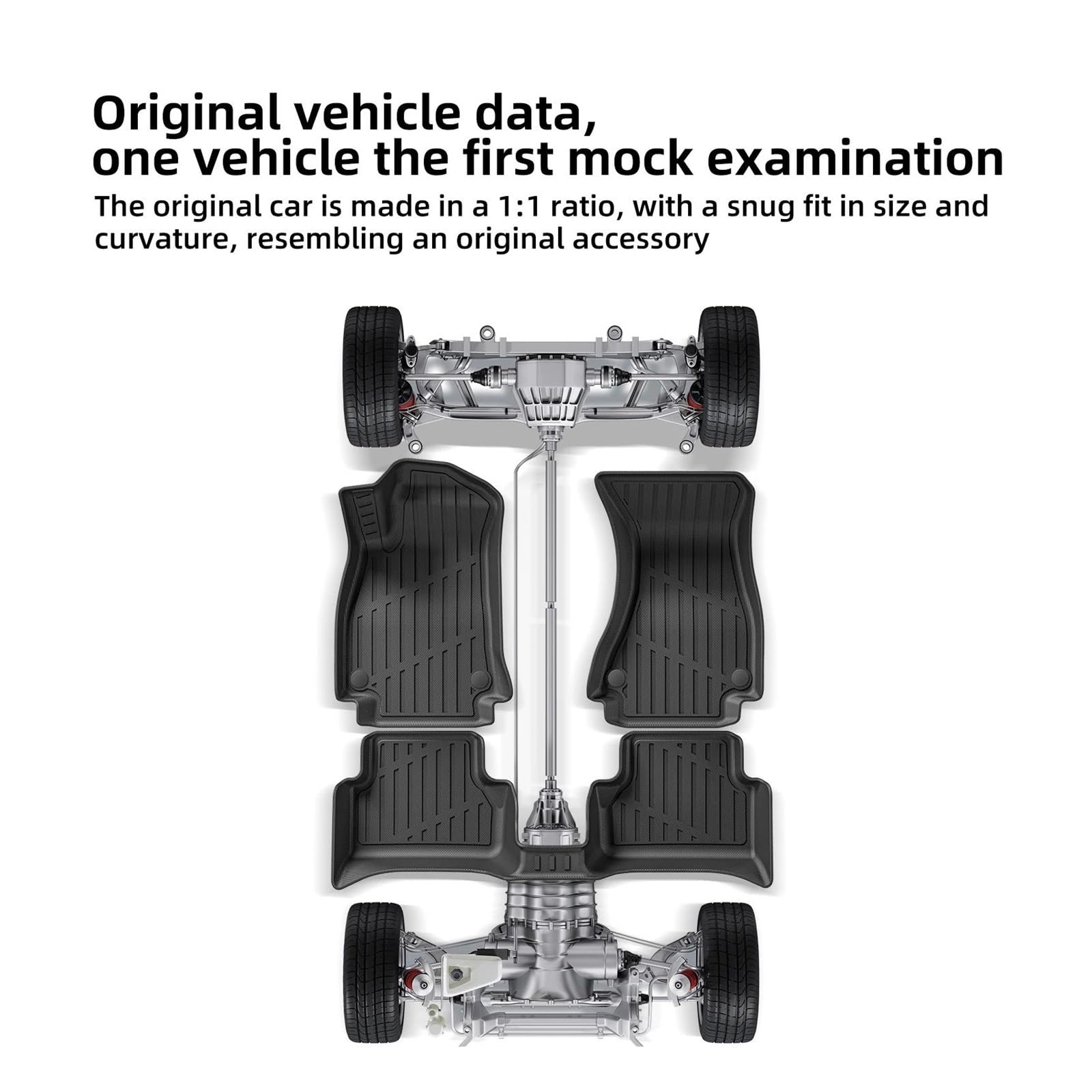 Alfombrilla Maletero Alfombrillas para Suelo Coche Forro Carga Alfombrilla para Maletero/Respaldo TPE para Trax 2024-2026(24TRAX 3PCS)
