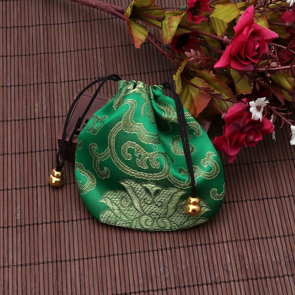 Premium Jewelry Pouch Silk Drawstring Gift Bags Traditional Silk Travel Pouch Chinese Embroidery Jewelry Bag Organizer Jewelry Bag Organizer With Clear Pockets