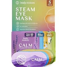 Body Restore Heated Eye Mask for Dry Eyes 5 Pack &ndash; Fathers Day Gift for Dad, Birthday Gifts for Women and Men, Self Heating Warm Compress, Relaxation &ndash; Variety