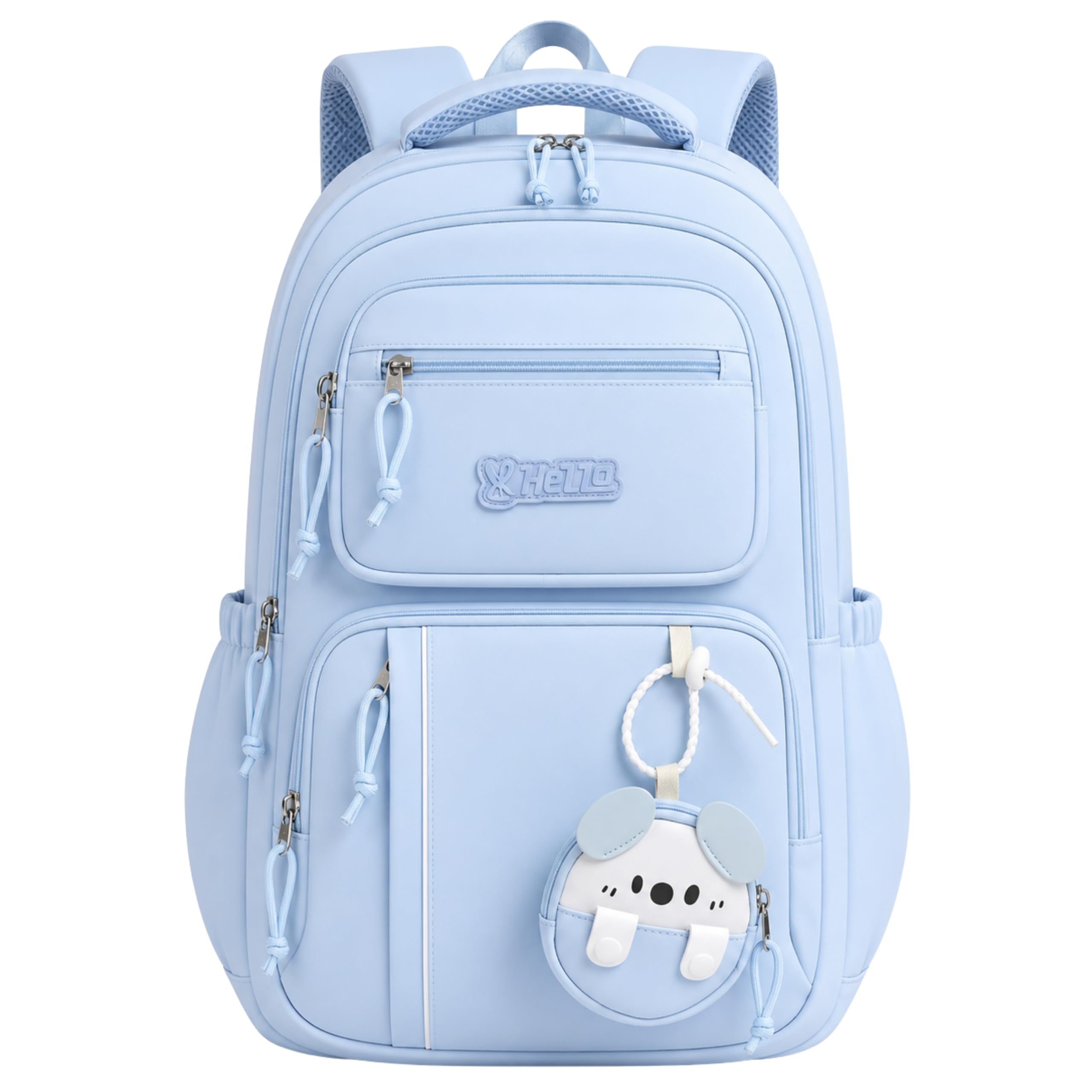 lyfco Unisex School Backpack for Kids, Teens & Adults | Large Lightweight Waterproof Bag with Multi-Pockets & Cute Pendant | Ideal for Boys & Girls-picture-32