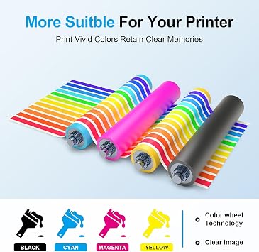659A Toner Cartridges Compatible for W2010A W2011A W2012A W2013A Toner | with New Chip for Enterprise M856,Enterprise MFP M776 Series Printer (4-Pack Black Cyan Magenta Yellow)