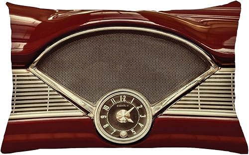 Miniatura 5 de Lunarable Funda de cojín amarilla y roja, arreglo inspirado en damasco, patrón otomano antiguo con líneas arremolinadas, funda de almohada Amarillo