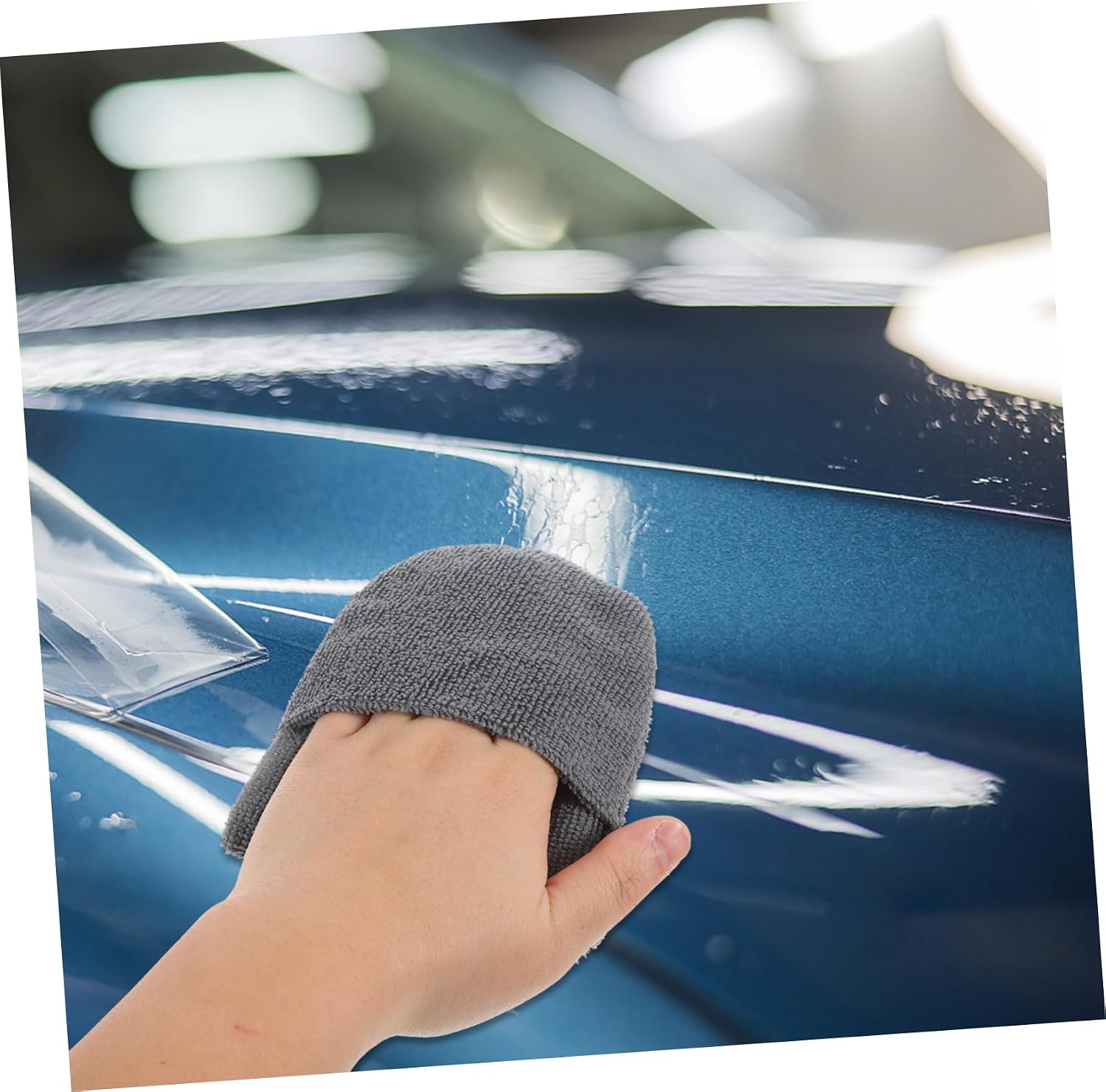 5Pcs Car Detailing Sponge Pads Ergonomic Oval Shape for Comfortable Grip Multipurpose for Washing Waxing and Polishing for Car Lovers and Efficient Car Care