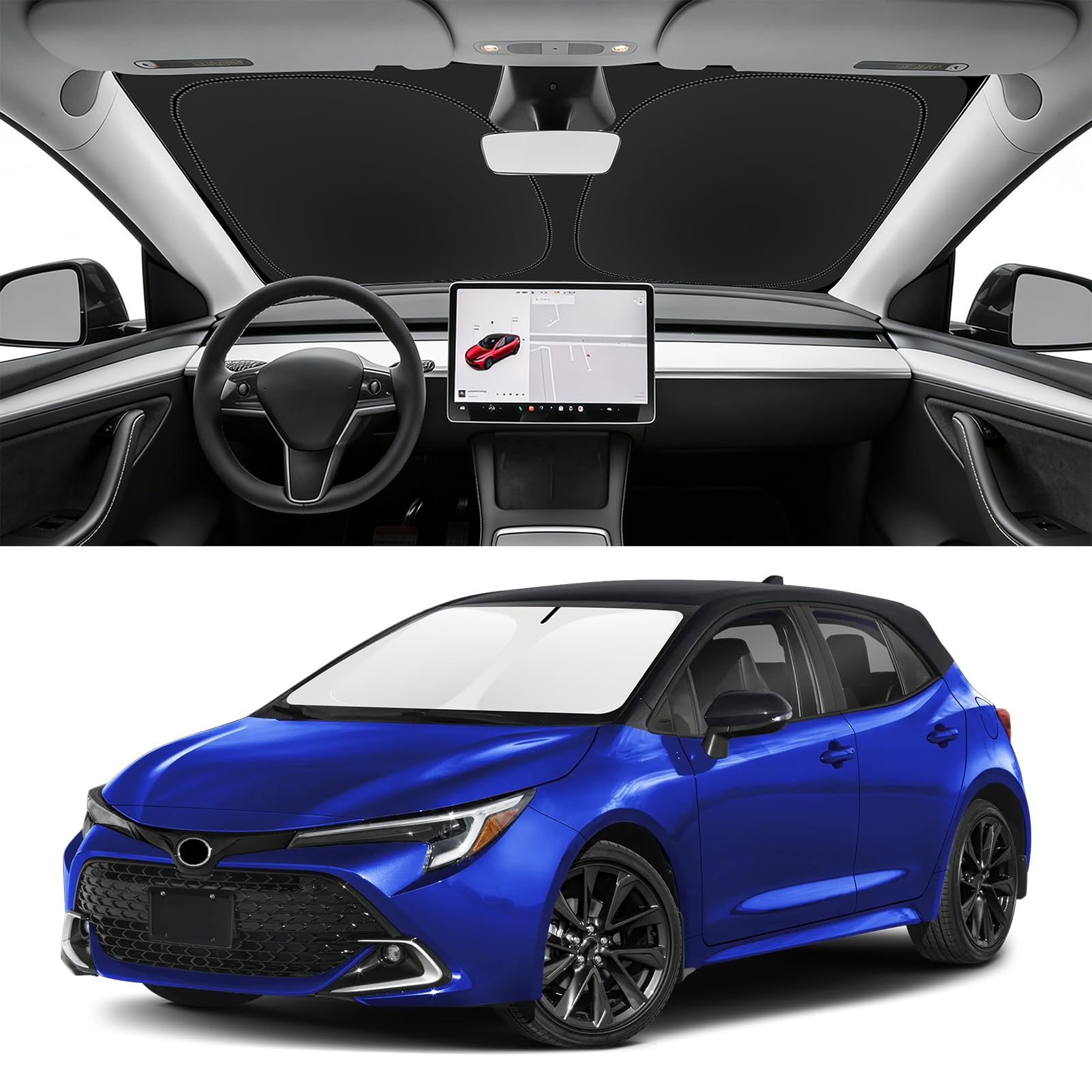 Custom Fit Windshield Sun Shade for Toyota Corolla 2020-2026 2027