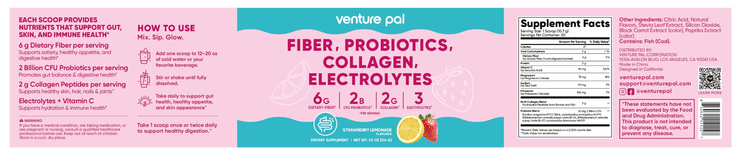 6-in-1 Advanced Daily Prebiotic Fiber Supplement Powder — Amazon image 6