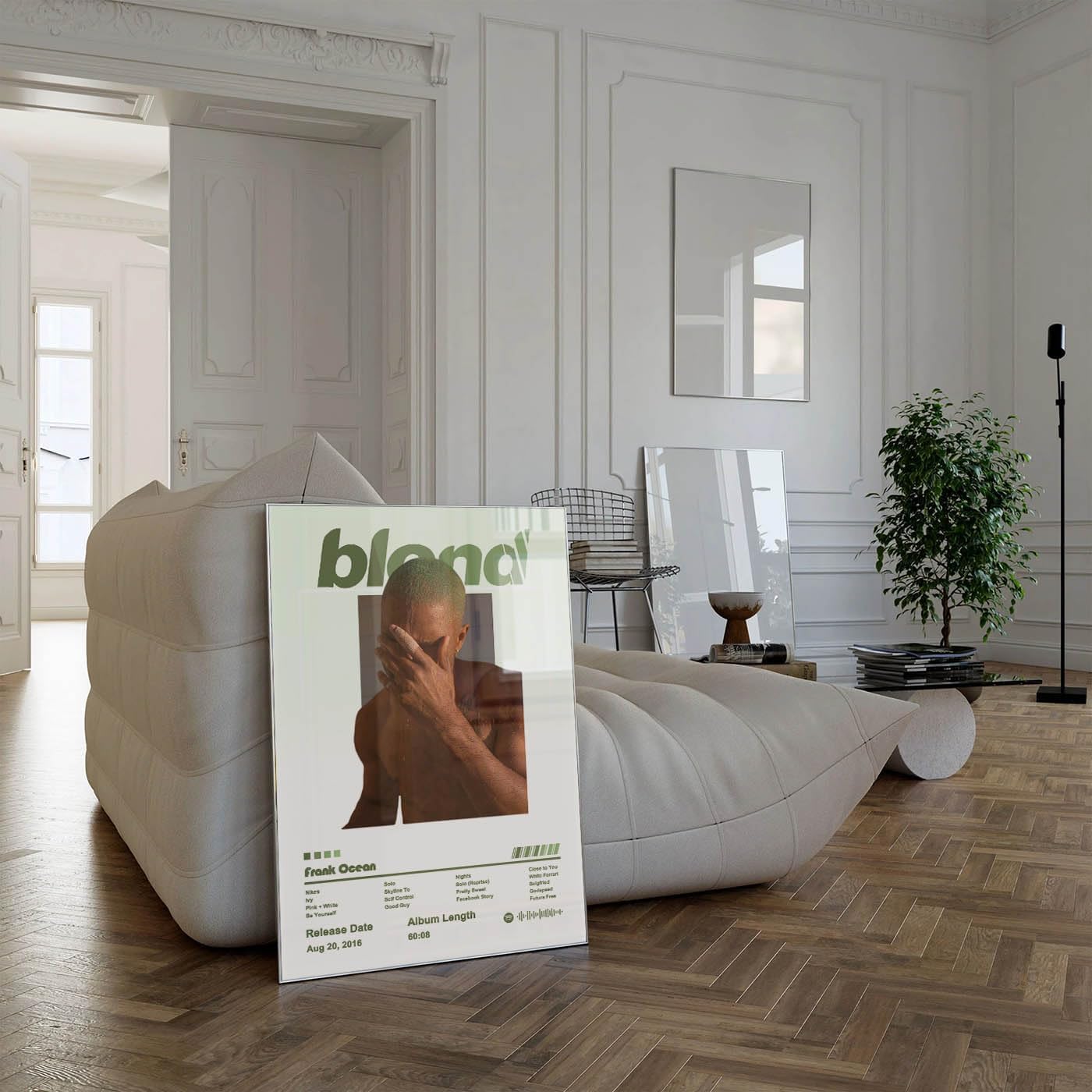 Frank Ocean Posters Blond Poster Music Album Cover Poster for Room Bedroom Aesthetic Home Decor Unframe Wall Art Print Silk Canvas Posters 11x17 in 28x43 cm