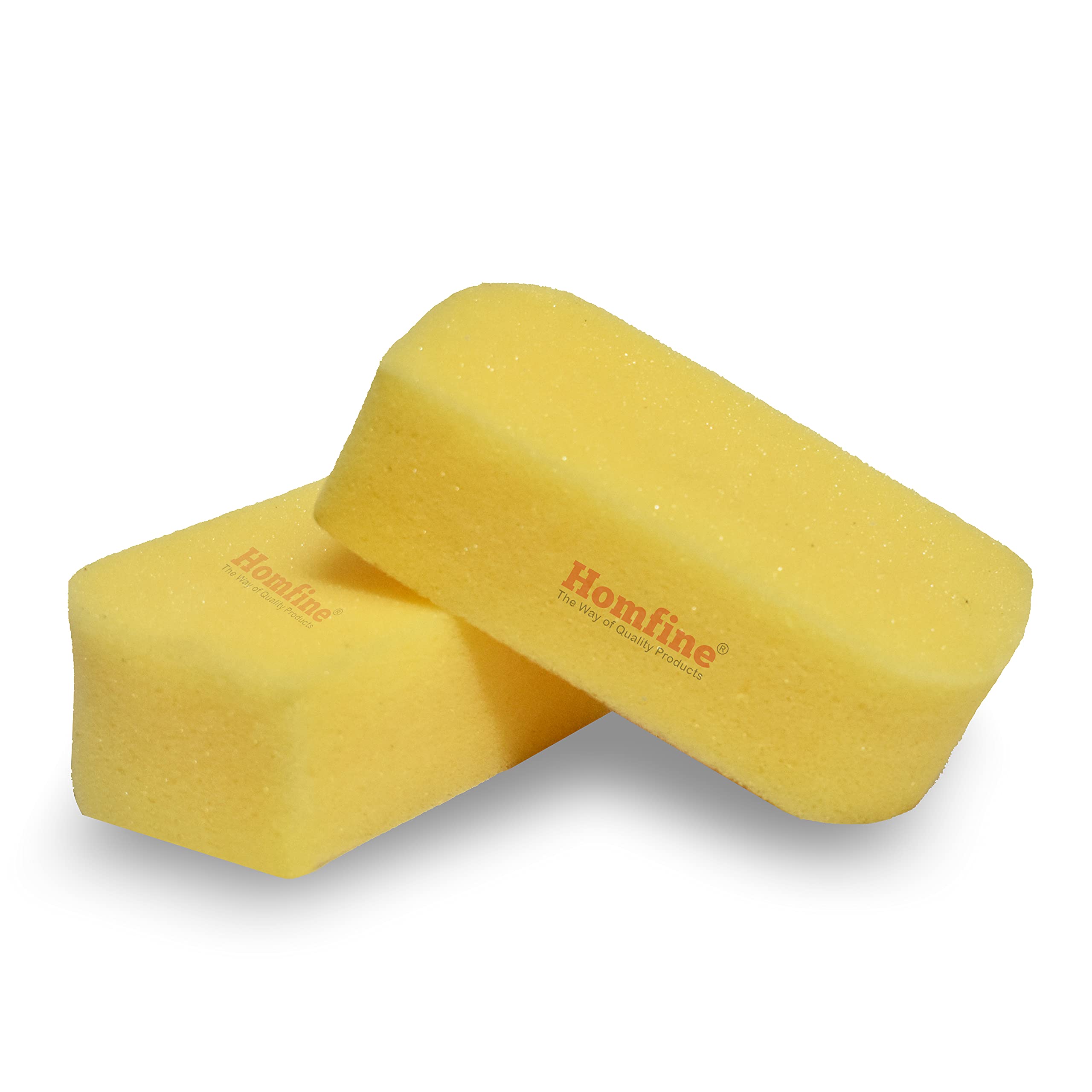 Homfine® Pack of 2Pcs Sponge Foam Scrubber for Multipurpose Cleaning Kitchen Utensils, Crockery, Bathroom Tiles, Glass, Mirror and Automobiles (Size :13x7x4cm)-image-23