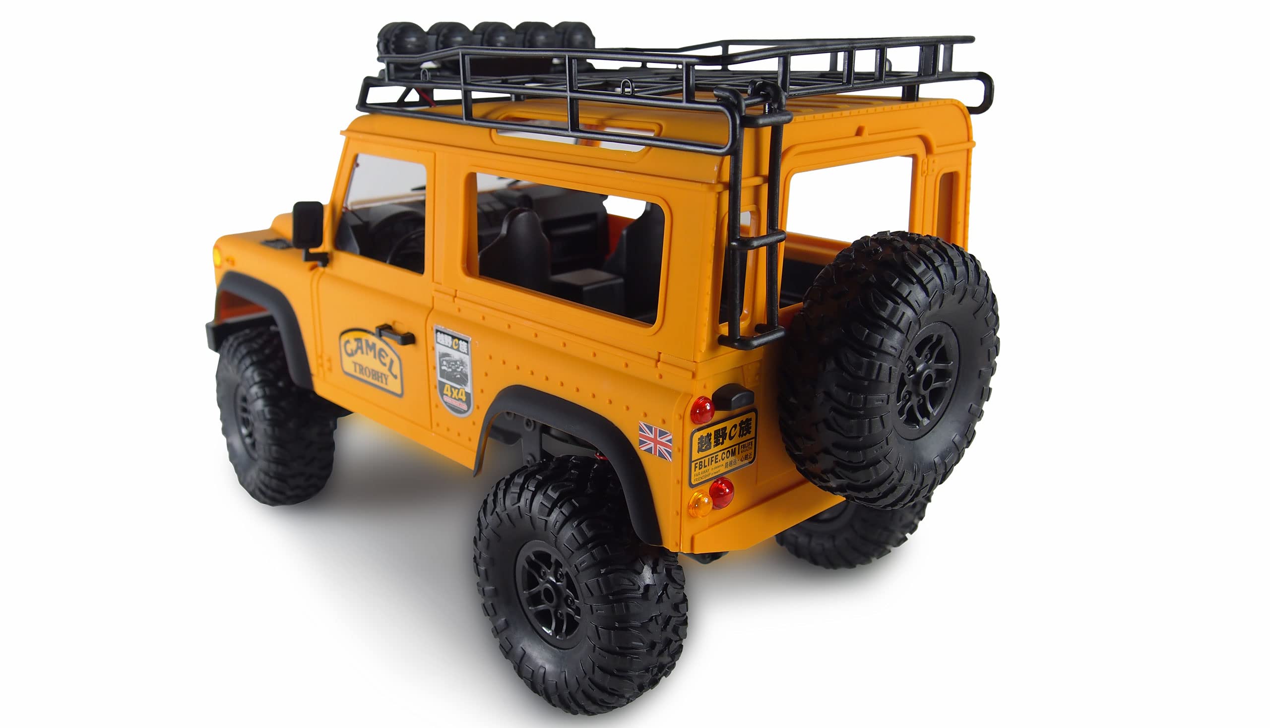 Amewi 22565 D90X12 Landrover Scale Crawler pojazd licencyjny 4WD 1:12 RTR, żółty