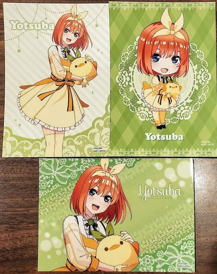 Amazon.co.jp: 五等分の花嫁 ぴよりん ブロマイド 中野四葉 3種セット 