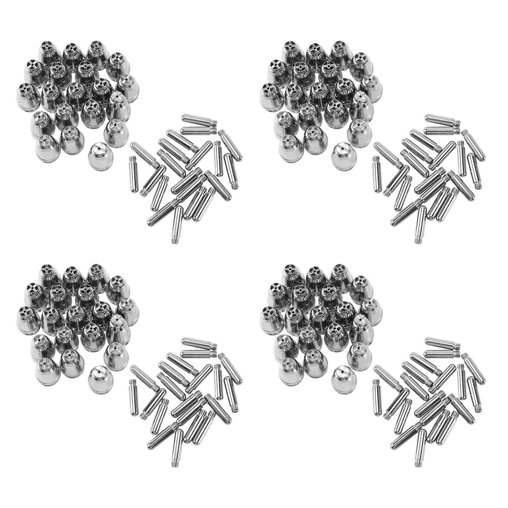 Jnchdghwa 160Pcs AG60 Plasma Cutting Torch Consumable SG55 Plasma Cutter Kit 60A -60 Plasma Torch Tip Electrode Nozzle