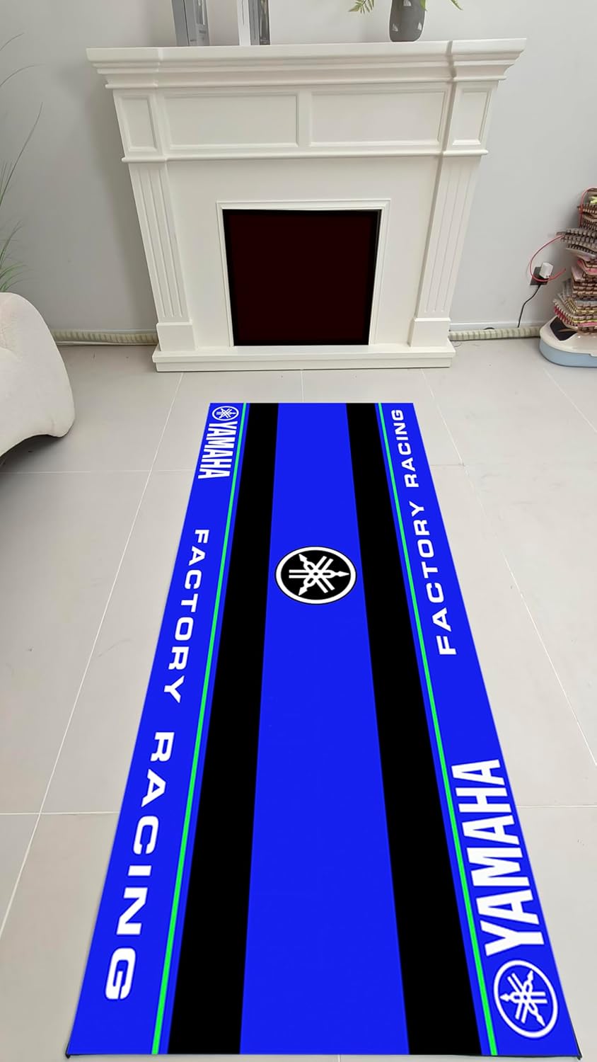 Motorcycle Garage Mat for Yamaha Bikes – Heavy-Duty, Non-Slip, Oil & Water-Absorbe, Floor Protectors, Durable & Easy-to-Clean Mats for Yamaha R Series,MT Series, Bike mat for Yamaha Bikes