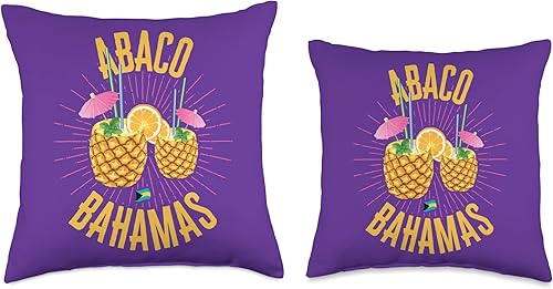 Miniatura 3 de ISLAND701 Bahamas Souvenirs Online Vacation Cruise Abaco Bahamas Flag Cruise Vacation Bahamian Independence Throw Pillow, 16x16, Multicolor