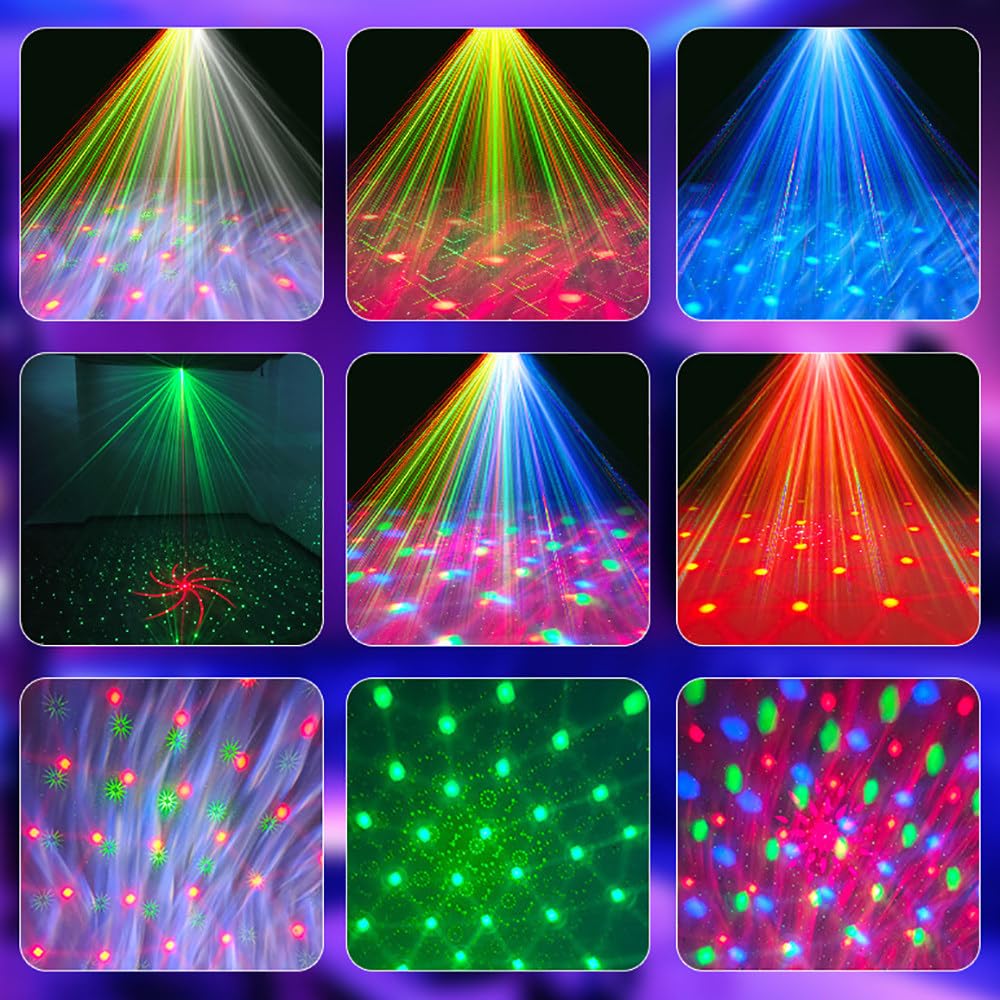 Luci Da Discoteca"Double Ball" 3-In-1,Effetti Spettacolari,Con Telecomando