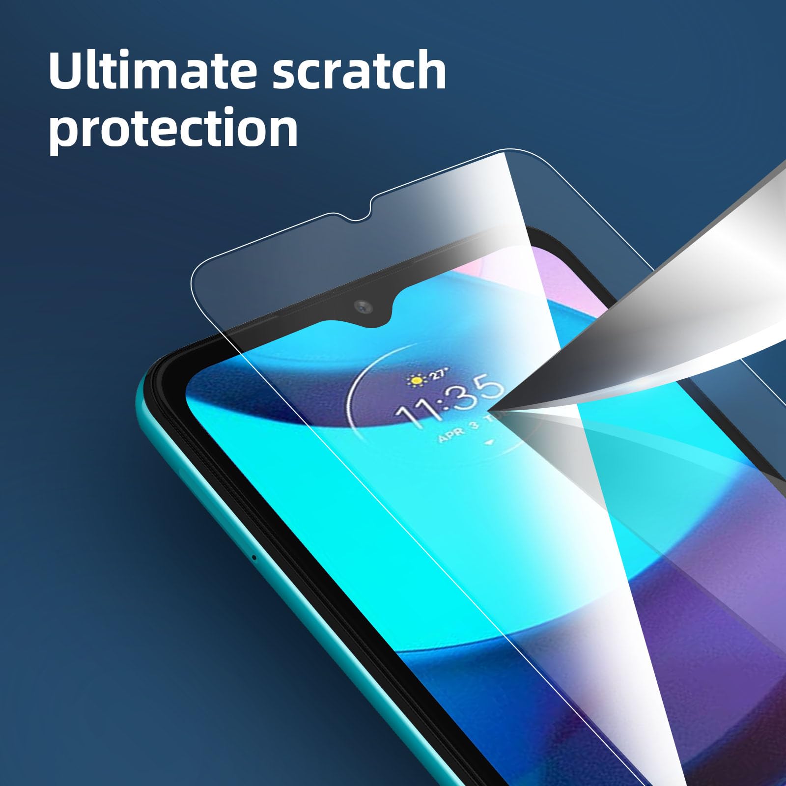 Panzer Schutzglas Für Motorola Moto E20 – 3er Pack, 9H Härte, Randlos, Blasenfrei