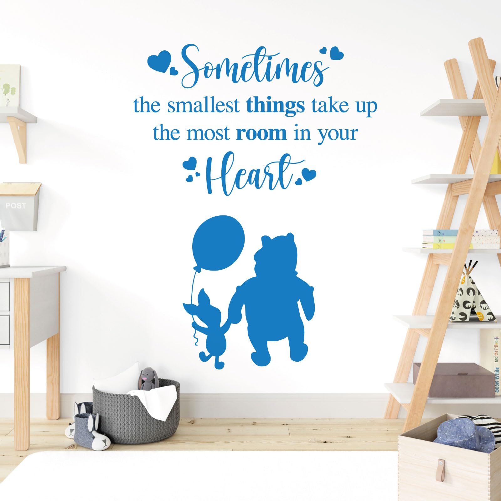 Sometimes the Smallest Things Take the Most Room in Your Heart - Movie Book Quote Wall Sticker [Large] [Ocean] — image 1