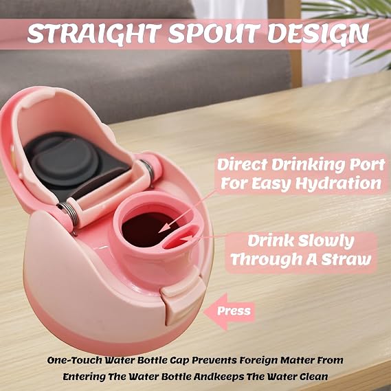 Replacement Lid for Owala Freesip One Button Water Bottle Top Lid Compatible with Owala Cup 16oz 24oz 32oz 40oz One-Touch Water Bottle Top Cap BPA-Free Leakproof Replacement Accessory (Pink)