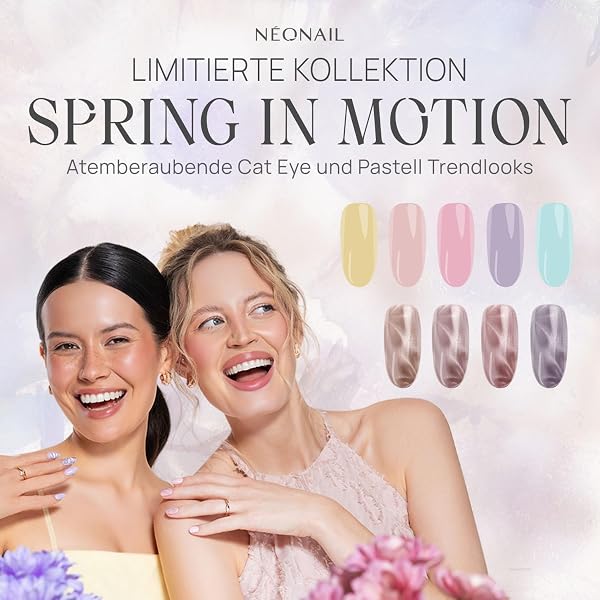 NÉONAIL UV Nagellack 7,2 ml - Rosa - Peony Glow - Cat Eye - NÉONAIL Farben - UV Lack - Gel Nägel - Nageldesign - 2