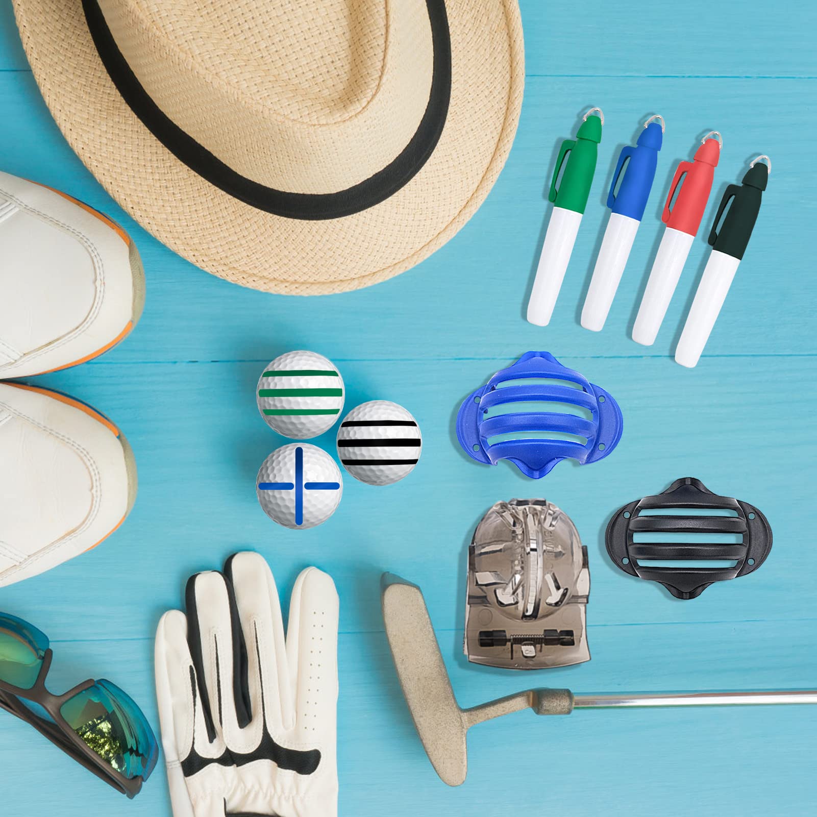 Kit de herramientas de marcador de pelota de golf de 8 piezas