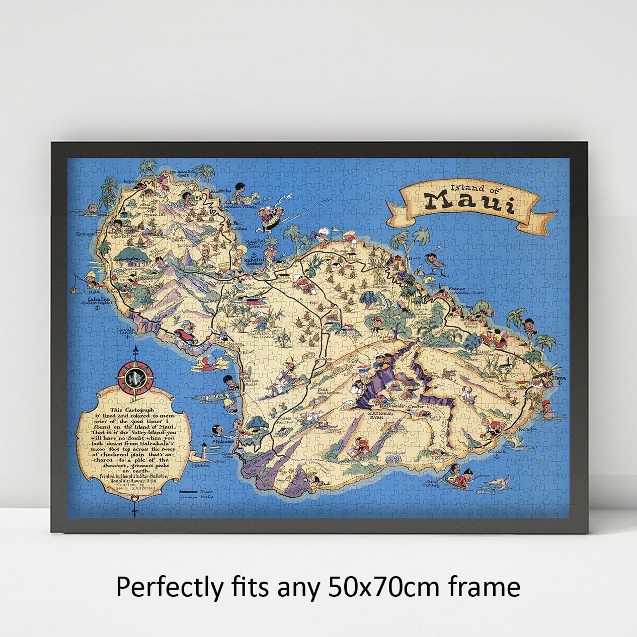 Amazon.com: 1000 Piece Adult Jigsaw Puzzle | 1931 | Island of Maui