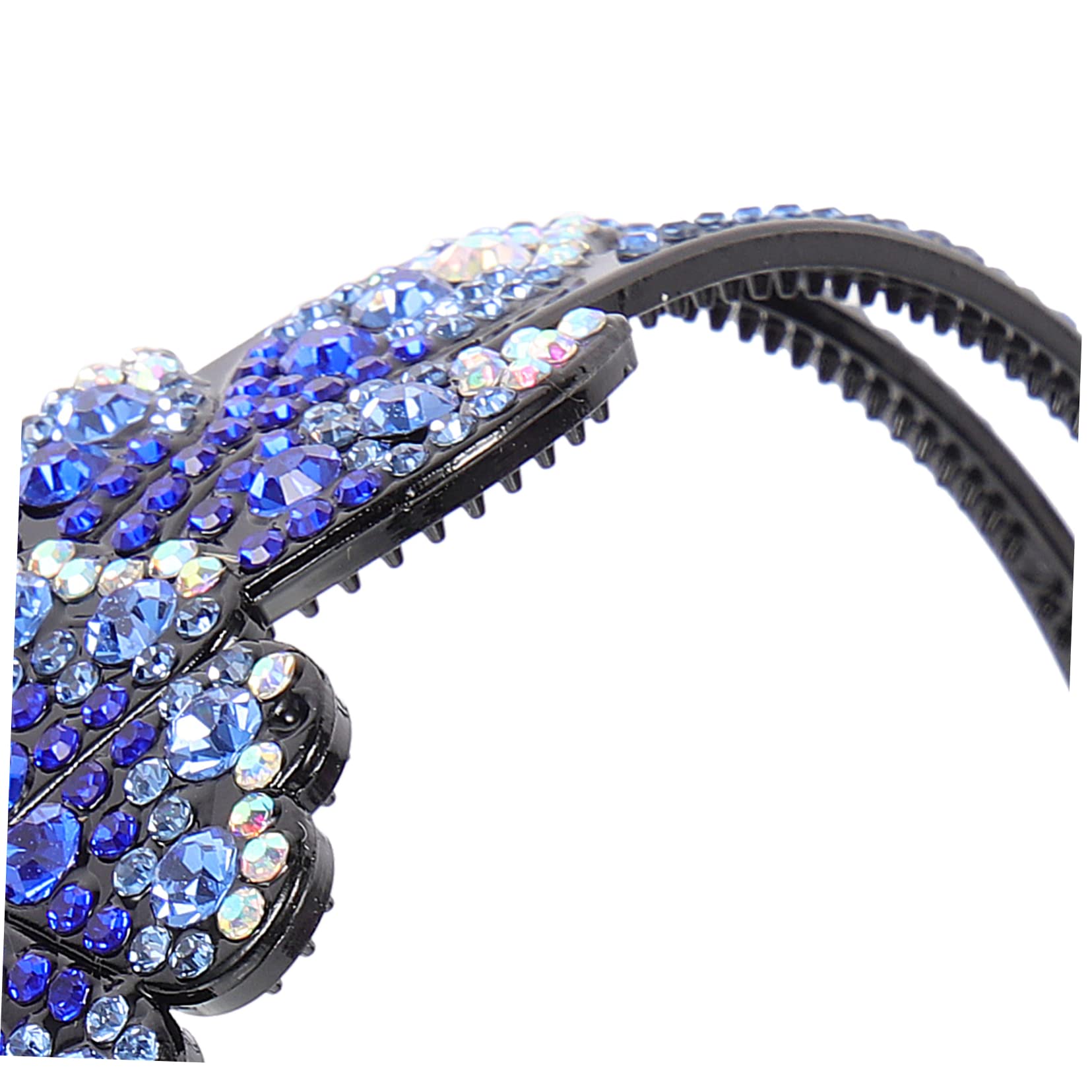 minkissy 12piezas Diadema De Flores Con Piedras Brillantes Antideslizante Para Mujeres Accesorio De Cabello Para Fiestas y Eventos Especiales
