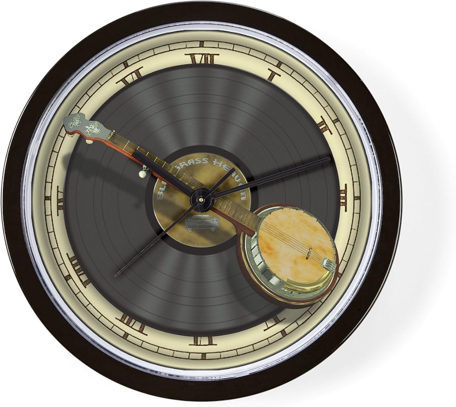 CafePress Banjo Music 10" Wall Clock for Livingroom, Kitchen, or Office