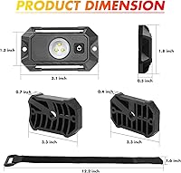 Vista 2 de ANGU OFFROAD - Luz LED UTV, luz universal para barra enrollable, luz de lectura interior para camiones, ATV, Polaris RZR, Can Am Boats, vehículos