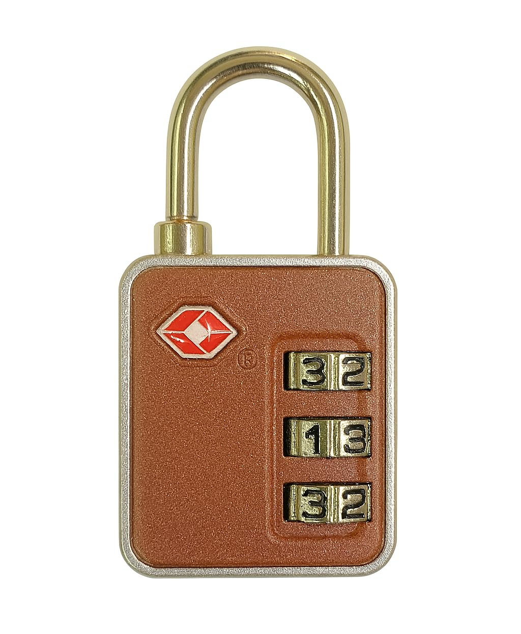 QUIRA TSA‑Approved 3‑Digit Combination Luggage Lock – Brown & Gold Zinc Alloy, Resettable Padlock (QR-009B)-picture-28