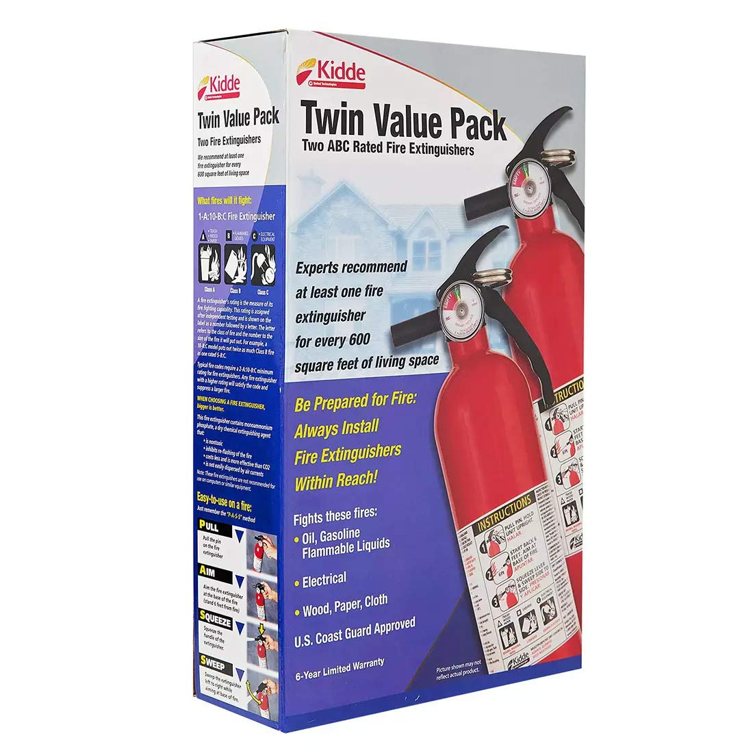 Kidde Multipurpose Fire Extinguishers, 2 Pack, Red - Review, Price and Buying Guide