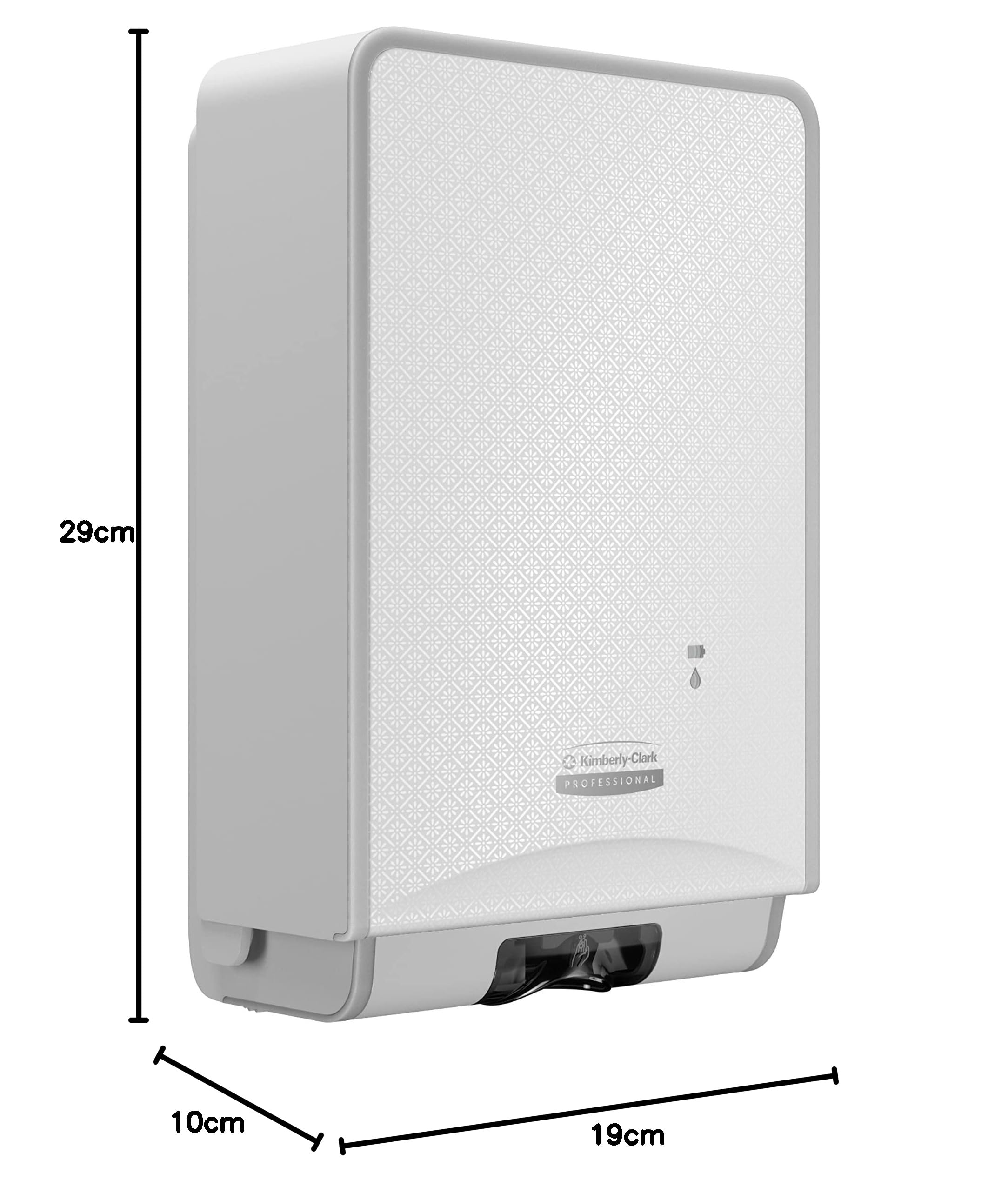 Kimberly-Clark Professional Dispensador automático de jabón y desinfectante, Madera de bambú, Placa Frontal de Mosaico Blanco, Talla única