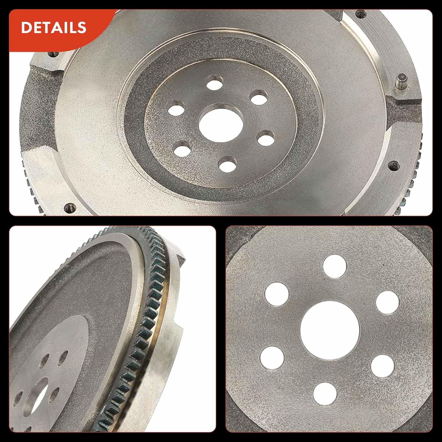 A-Premium Clutch Flywheel Compatible with Mazda 3 2004-2009, 5 2006-2010/2012-2014, 2.3L 2.5L, 6 Bolt Holes, 112 Teeth, Replace# L32711500B