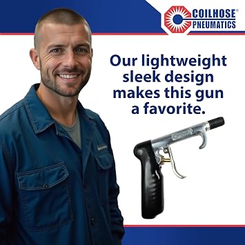 Coilhose Pneumatics 700-SR 700 Series Blow Gun with Safety Rubber Tip