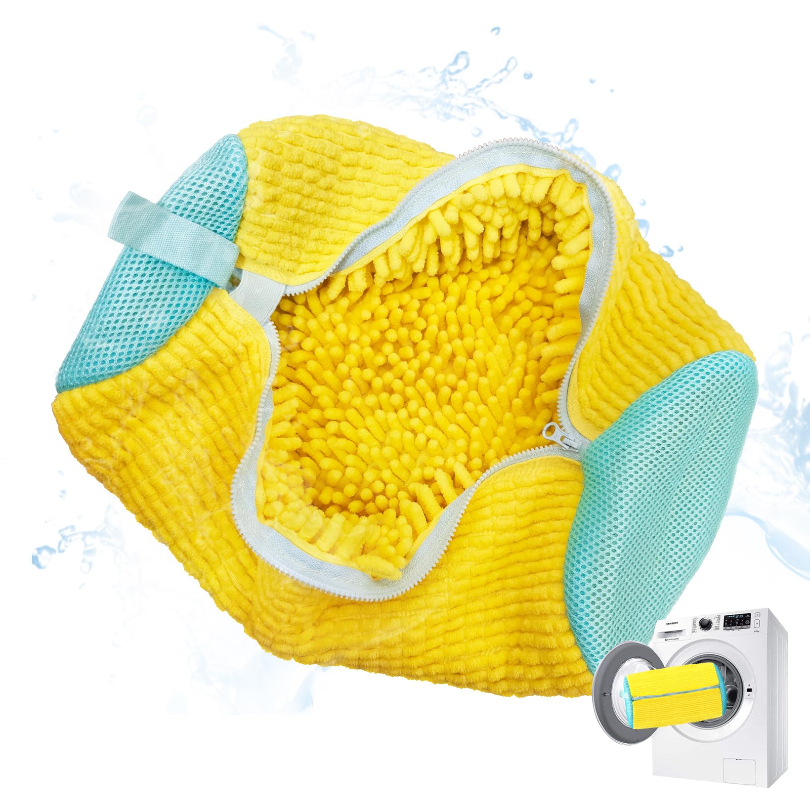 Shoe Washing Machine Bag, Laundry Shoe Bag, Shoe Washing Bag for Washer and Dryer, Shoe Laundry Bags, Yellow, yellow, Fashion-image-16