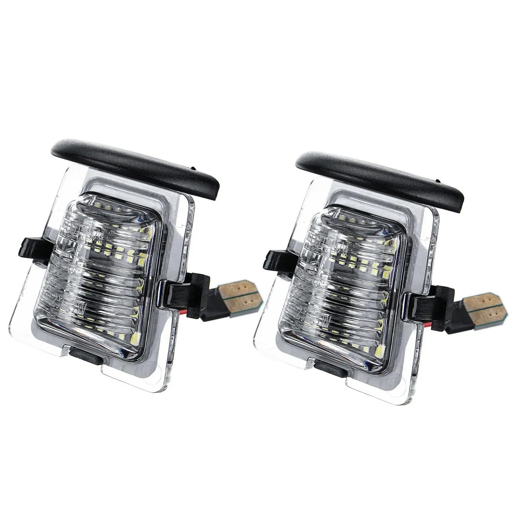 Luci Targa Per Auto Per Jeep Per Wrangler JK JL 2007-2021 2 Pezzi Lampada Di Segnalazione Paraurti Posteriore Per Auto Supporto Per Targa Luce A LED Accessori Per Auto Lampada Targa