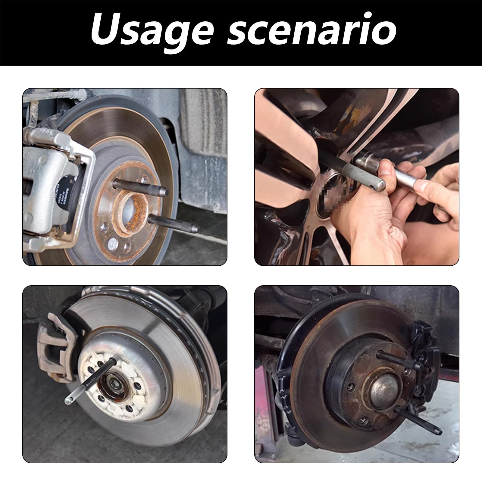 10 PCS Ayuda Para El Montaje Neumáticos, Juego Ayuda Para El Montaje Ruedas Ayuda Para El Montaje Neumáticos Coche Herramientas Para Reparar Neumáticos 2 PCS M15x1,25/M12x1,5/M12x1,25/M14x1,5/M14x1,25