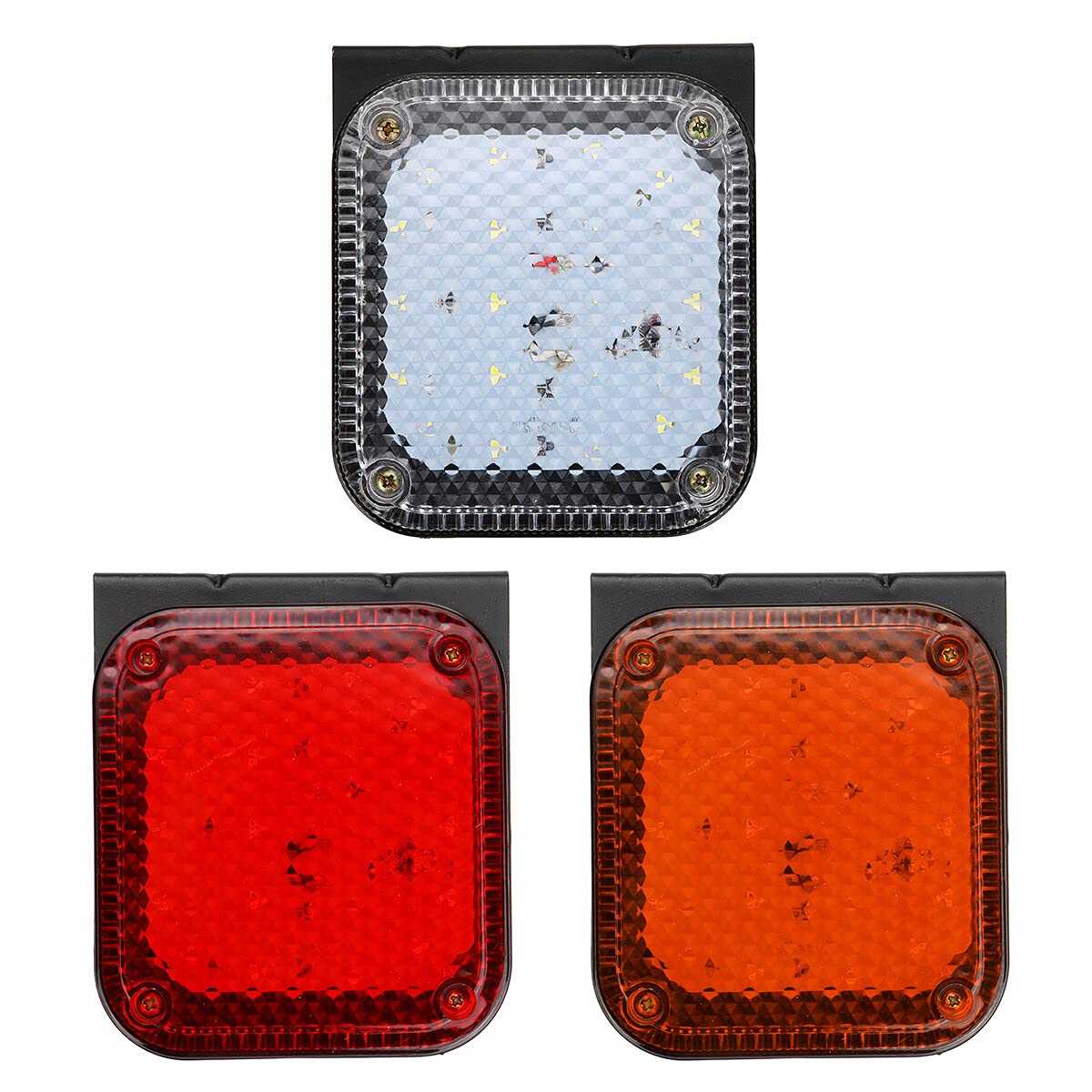 2Pcs 24V 20Led Przyczepa Boczne Światła Obrysowe Tylna Lampa Błyskowa Clearence - Czerwony